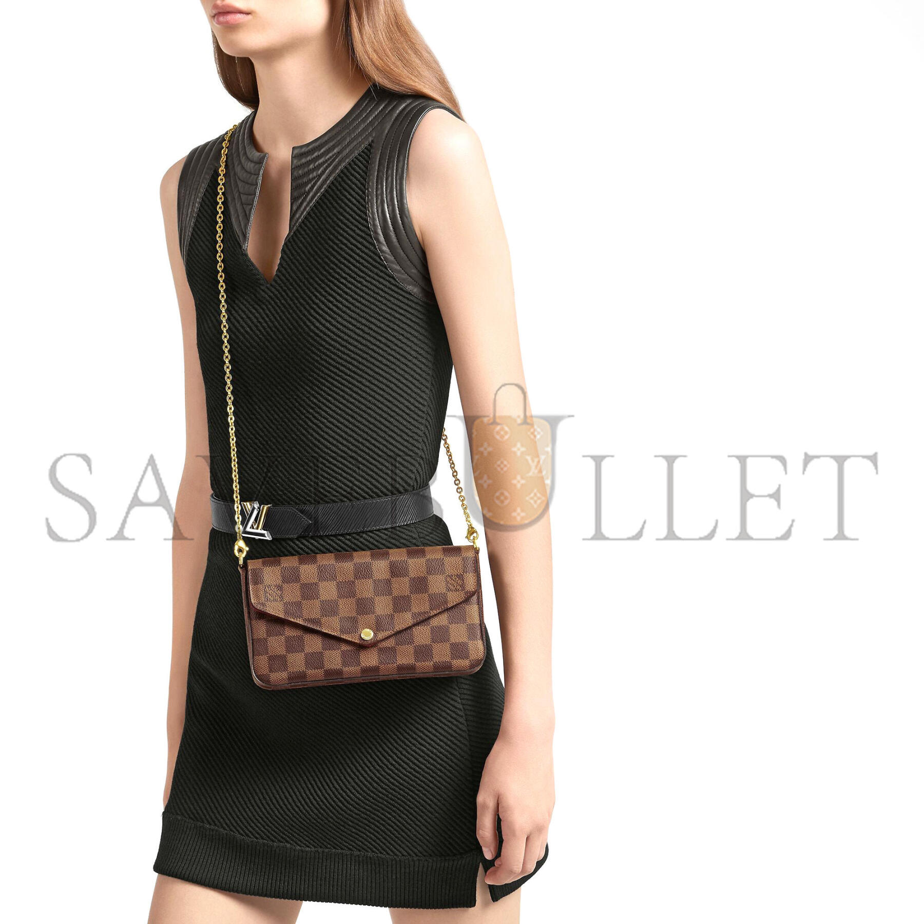LOUIS VUITTON MASTER FÉLICIE POCHETTE N63032 (21*12*3cm)
